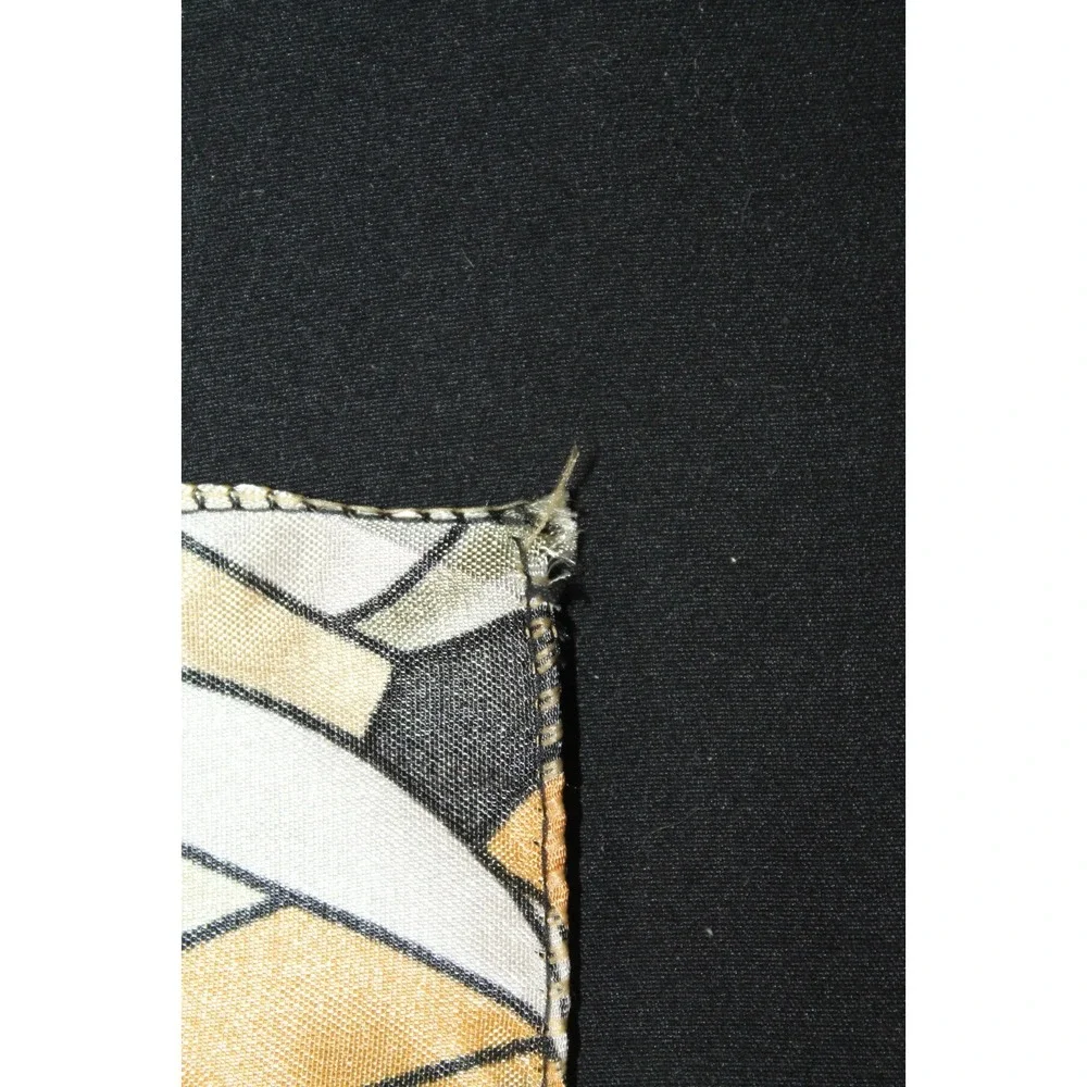 Picasso Silk Scarf 13x58 Abstract Cubist Art Print Hand Rolled Hem Long Scarf